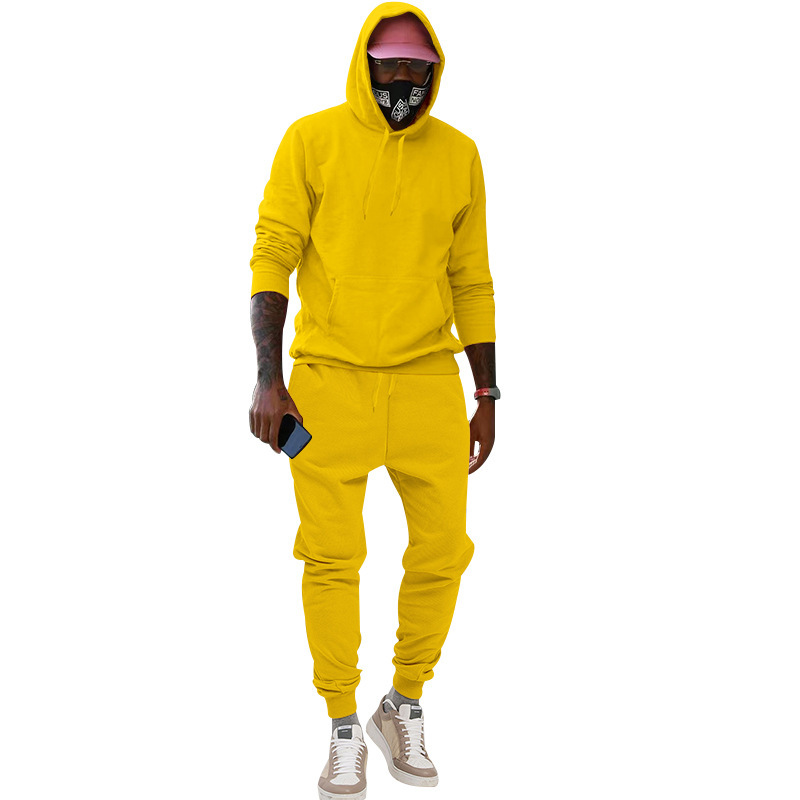 2023 Kapuzen-Plüsch-Hoodie Sport- und Freizeit-Sportbekleidung Zweiteiliges Set für Herren-Sets_voghion.com