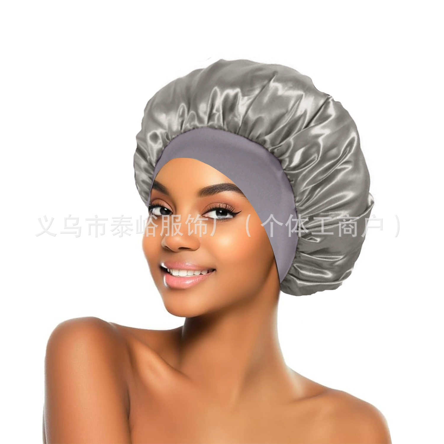 Elastic Nightcap Shower Bonnet, Sedin + Elastic Fabric, Soft Breathable, One Size