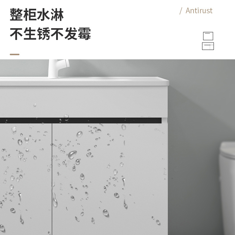 lavabo de balcón tipo piso de abeja lavabo de baño gabinete de lavabo combinado lavabo de lavabo de lavado en todo