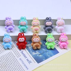 新しいぽっちゃりラブブ diy 樹脂アクセサリークリーム接着剤下駄口ヘアピンキーペンダントヘアアクセサリーバッチ
