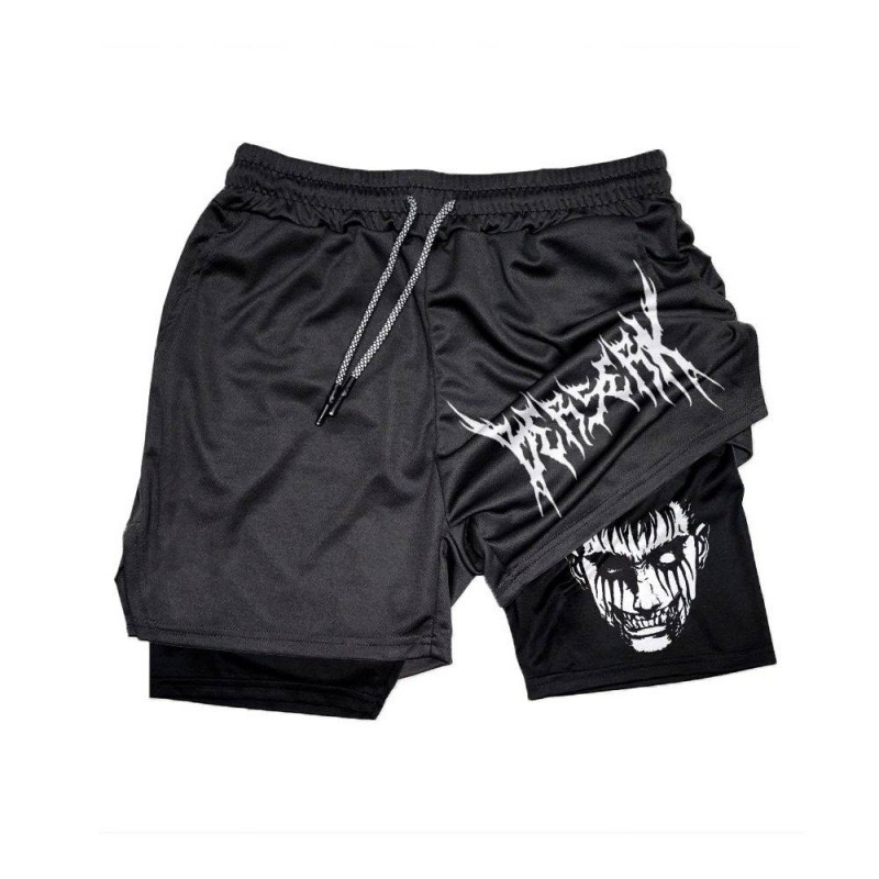 Factory Shorts Japanese Animation Print Adult Double-Layer Beach Amazon Cross-Border E-Commerce Loose All-Match Casual Pants Factory Shorts Japanese Animation Print Adult Double-Layer Beach Amazon Cross-Border E-Commerce Loose All-Match Casual Pants