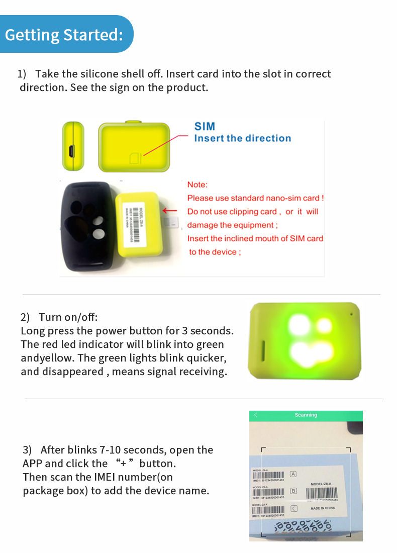 Dog GPS Tracker, Smart Pet Locator, Lightweight Anti-Loss Waterproof Satellite Device