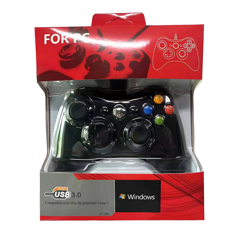 Xbox 360有線ゲームハンドルパソコンテレビ本体用振動PC/PS3/アンドロイドハンドル|undefined