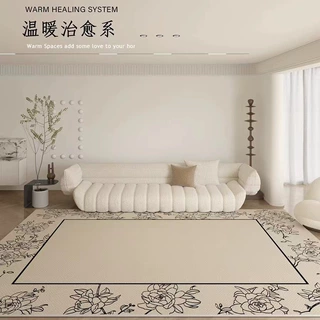 跨境北欧客厅地毯耐脏易打理茶几毯简约家用地垫床边毯卧室地毯