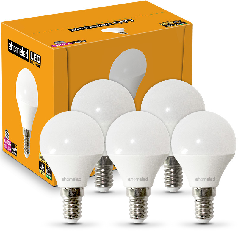 Suministro transfronterizo de mini bombilla LED G45 de aluminio recubierto de plástico E14 E27, lámpara de mesa con tornillo, fuente de luz de noche