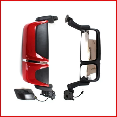 mirror, Large field of view rear view auxiliary mirror - red-rearview-mirror-assembly-left-side-electric-heating