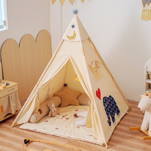 Children's Tent Indoor Boy and Girl Game House Indian Toy Play House Princess Tent Triangular Tent