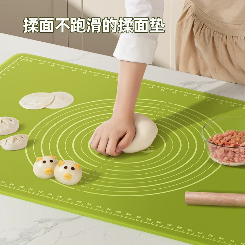 Новый оптовый антибактериальный большой толстый силиконовый коврик месить подушку Пищевая силиконовая панель бытовая раскатка