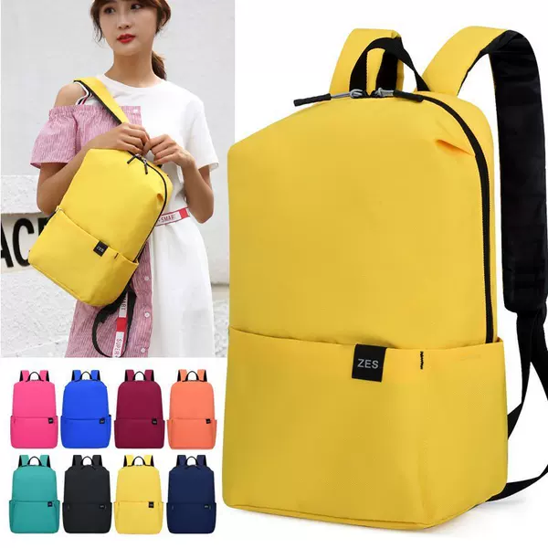 Cross-border Wholesale Fashion Colorful Ultra Light Backpack Student Schoolbag Children Training School Bag Custom logo