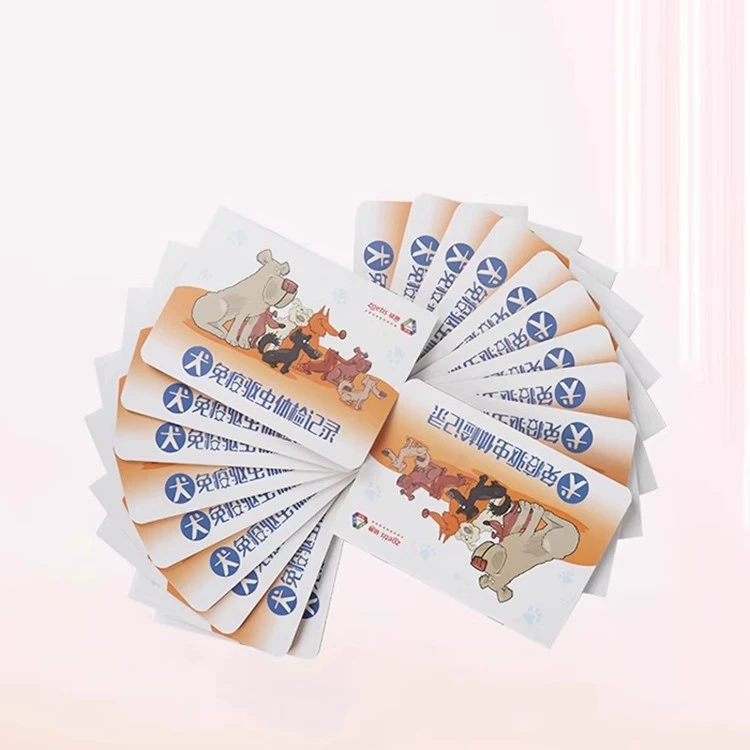 Вакцина для домашних животных Эта карта здоровья для иммунизации кошек