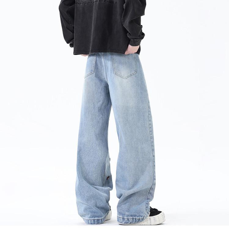 Retro Bunte Wide Leg Jeans Für Damen Und Herren Boyfriend Style_voghion.com
