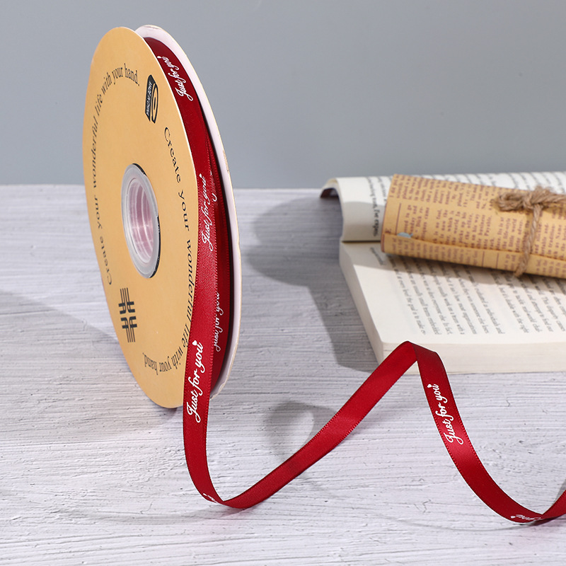 1cm100 tamaño sólo para usted Inglés cinta de poliéster flores regalo DIY decoración de la torta del regalo cinta de color