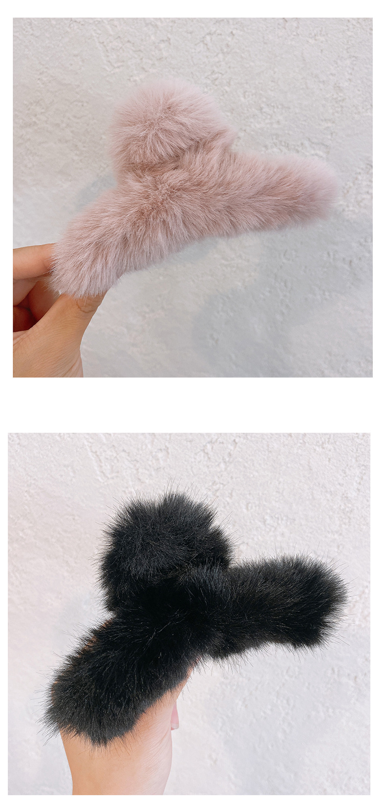 Solid Color, Fish, Shark Pattern Women'S Gender Fashion Style Fashion Women'S Solid Color Fish Shark Plush Hair Clip Hair Claws
