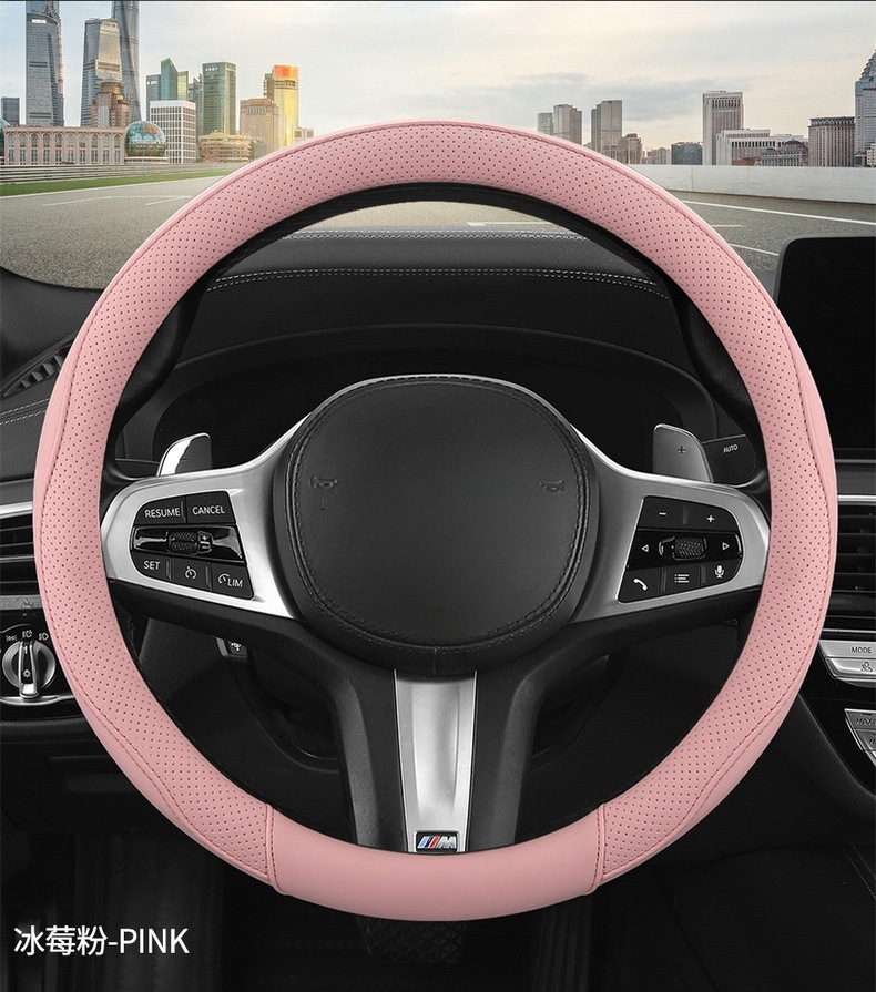 Suitable for Geely Lynk & Co Changan Xiaomi Byd Classic Steering Wheel Cover Ultra-Thin Anti-Slip Handle Cover Round D-Shaped