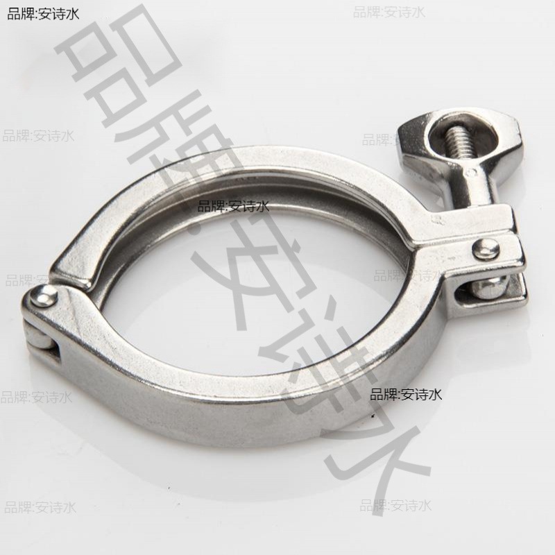 不锈钢管道抱箍丝杆方型电线杆快装卡箍304/201精重型管道垒德株