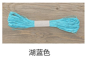 カラーラフィア二重糸ソフトクリエイティブ薄紙ロープ絵画幼稚園手作り織り包装 28 色各 30m|undefined