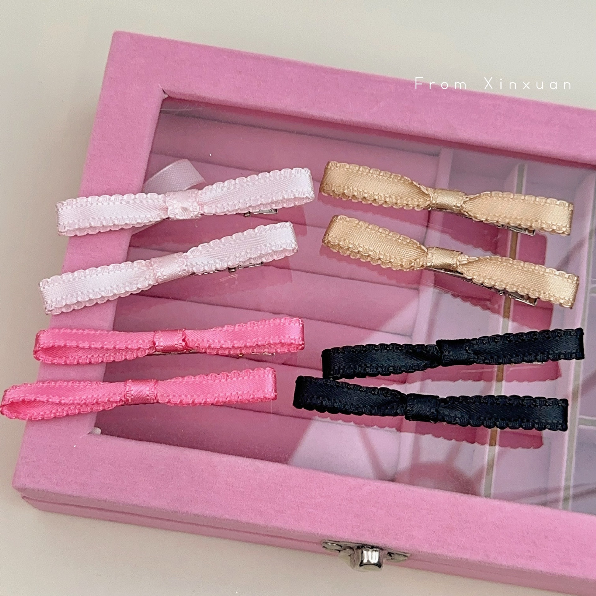 Fermaglio per capelli con fiocco balletto stile coreano_voghion.com