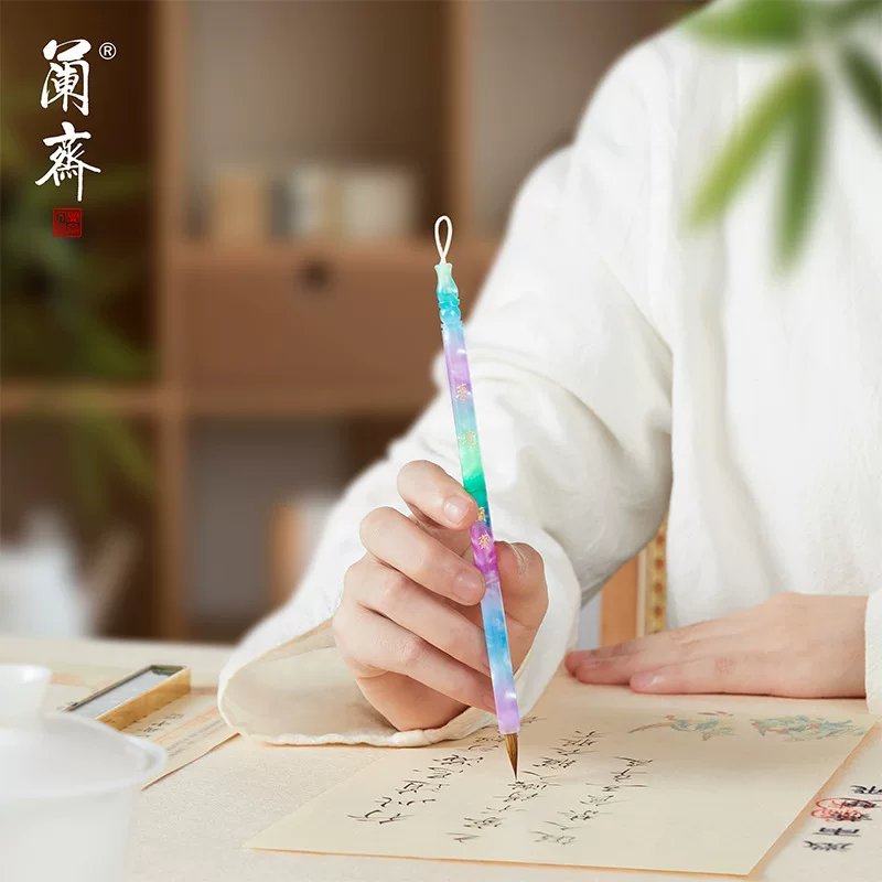 Lanzhai Dream, набор кистей из волчьей и овечьей шерсти, кисть для китайской регулярной вязи для взрослых, вводный курс каллиграфии