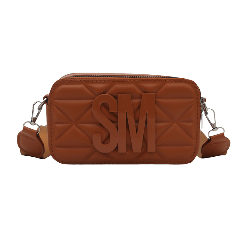 2025 primavera y verano nuevo bolso de cámara ancho correa de hombro letras bolso de estilo pequeño bolso de moda bolso de hombro de estilo extranjero bolso de mochila mujer