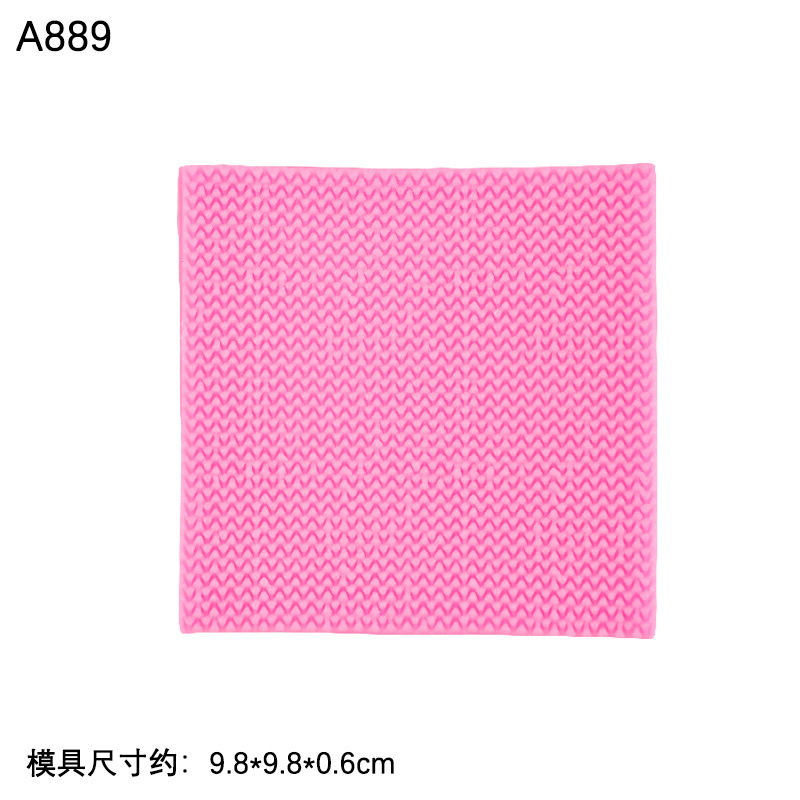 Molde de impresión patrón tejido silicona fondant arcilla molde DIY pastel hecho a mano hornear aromaterapia accesorios yeso