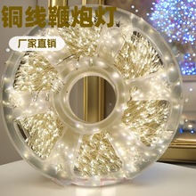 LED鞭炮灯铜线灯串蜈蚣脚室内外庭院节日布置装饰氛围彩灯