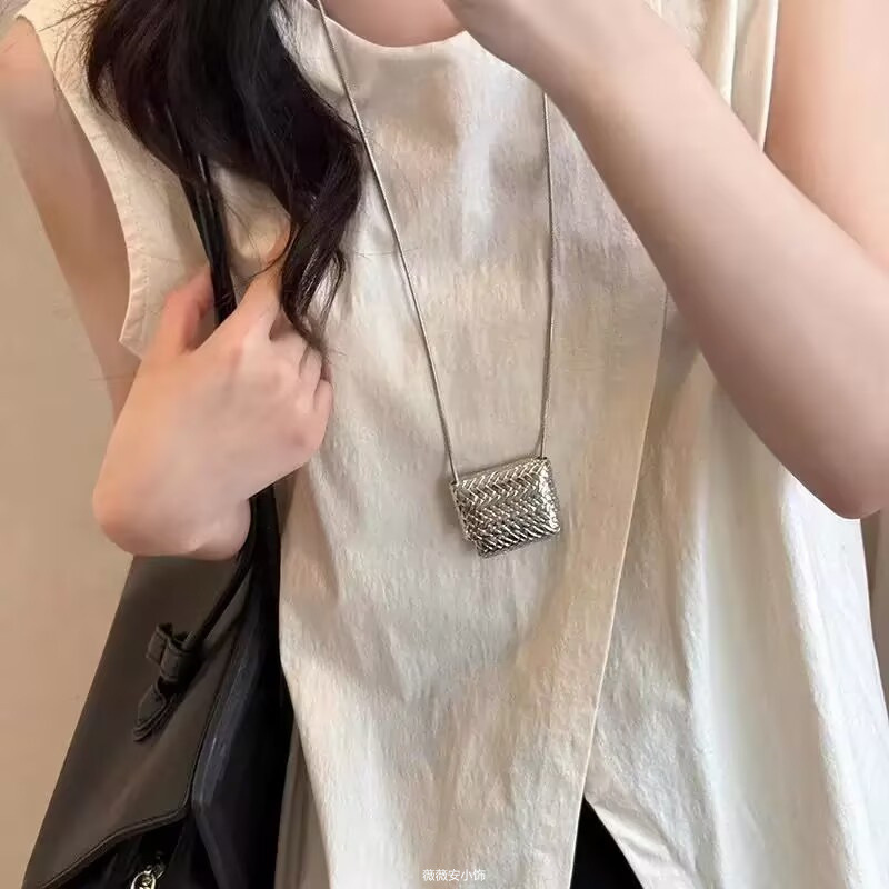 亚克力圆形不规则吊坠项链冷淡风简约时尚锁骨链个性设计百搭项饰|undefined