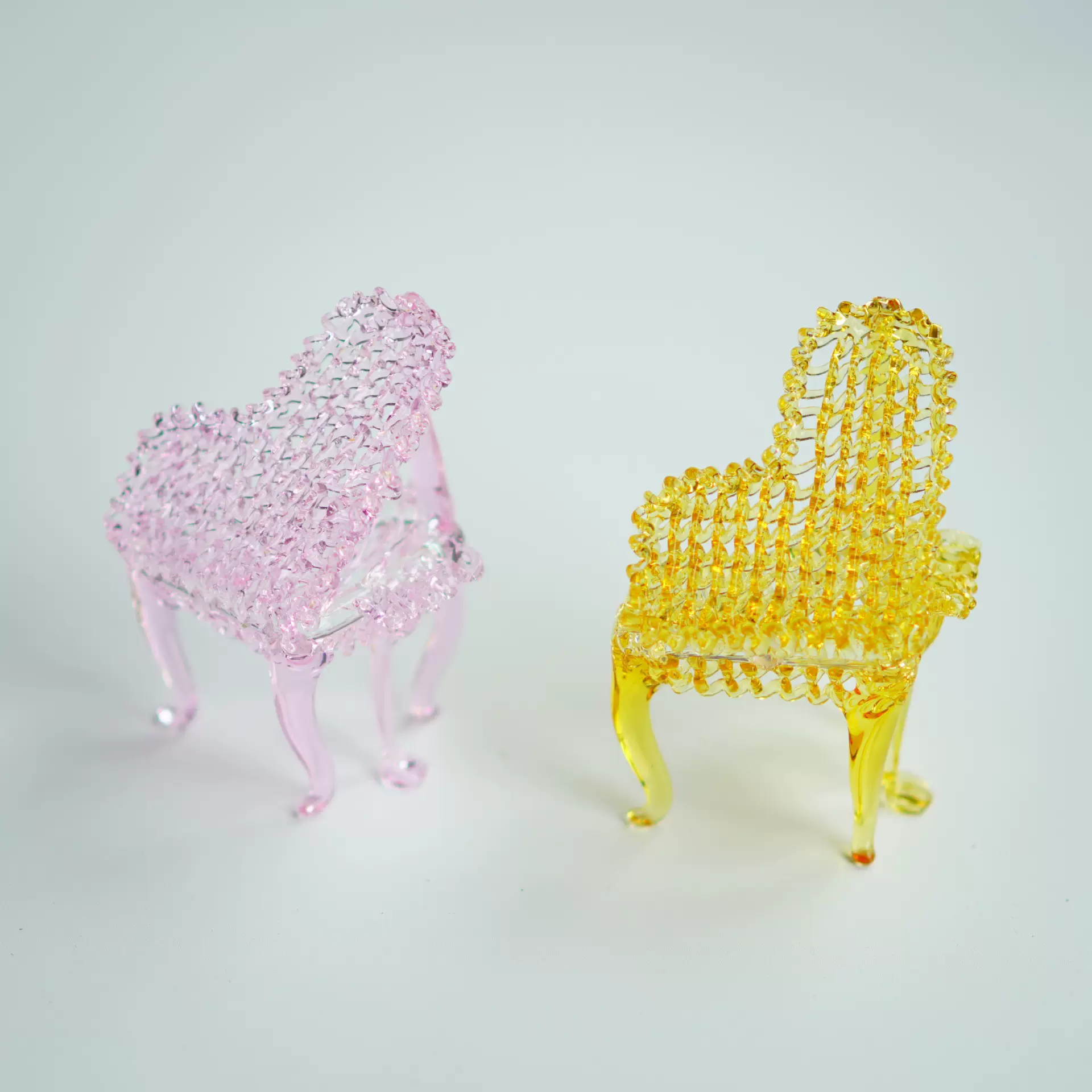 淄博手工琉璃小摆件乐器拉丝钢琴大提琴二胡礼品桌面摆件天鹅花篮