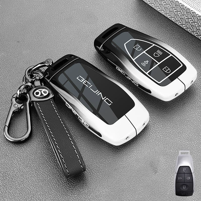 Titan 700 Key Case, Titan: Static Rod/Key Bag - model-a-leather-buckle-black-and-white