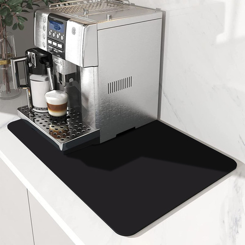 Coffee machine water absorption mat, kitchen bowl and plate bar draining mat, water cup drying placemat, table surface washable heat insulation mat