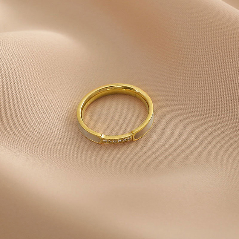 Grenzüberschreitender Verkaufsschlager: Japanische und koreanische, leichte und vielseitige Mikro-Einlegearbeiten aus Muscheln, Roségold und weißem Perlmutt_voghion.com