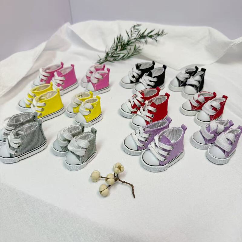 Fat Body Doll 20cm Cotton Doll 5cm Lace-Up Canvas Shoes 1/6 Bjd Doll Shoes 30 Potato Doll Clothes