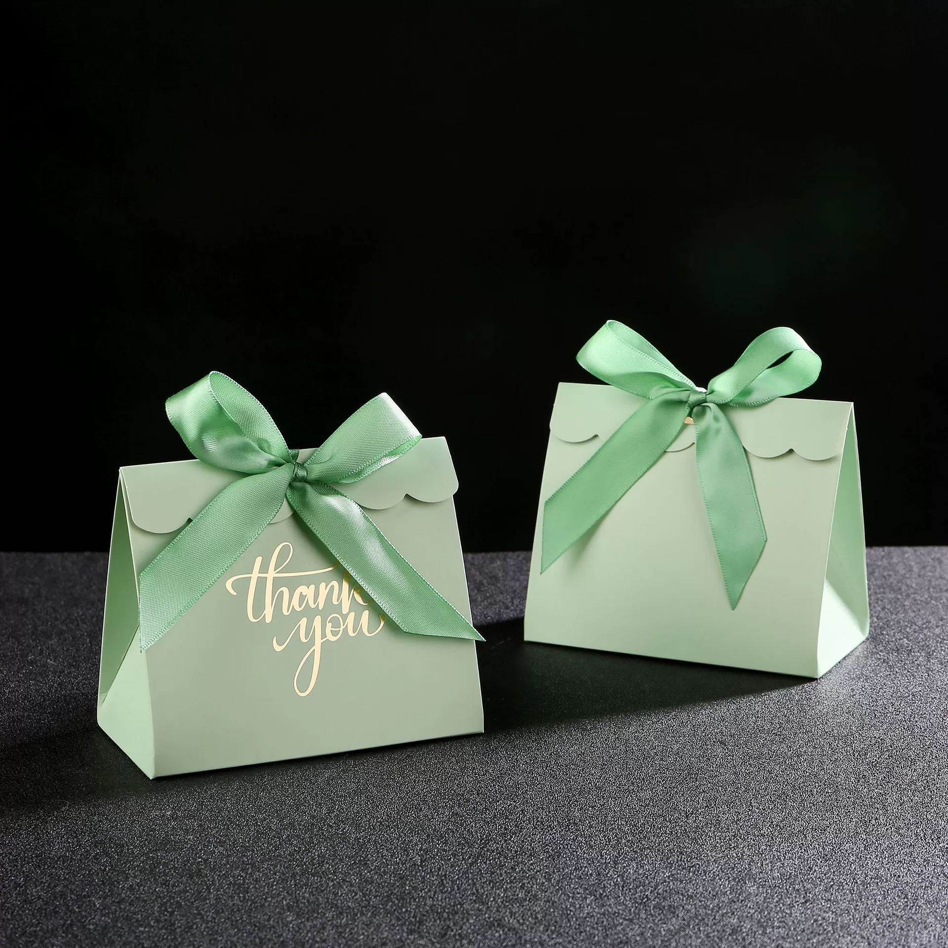 Чистый цвет горячего тиснения картон свадебная коробка конфеты спасибо подарочная коробка на день рождения маленькая подарочная сумка
