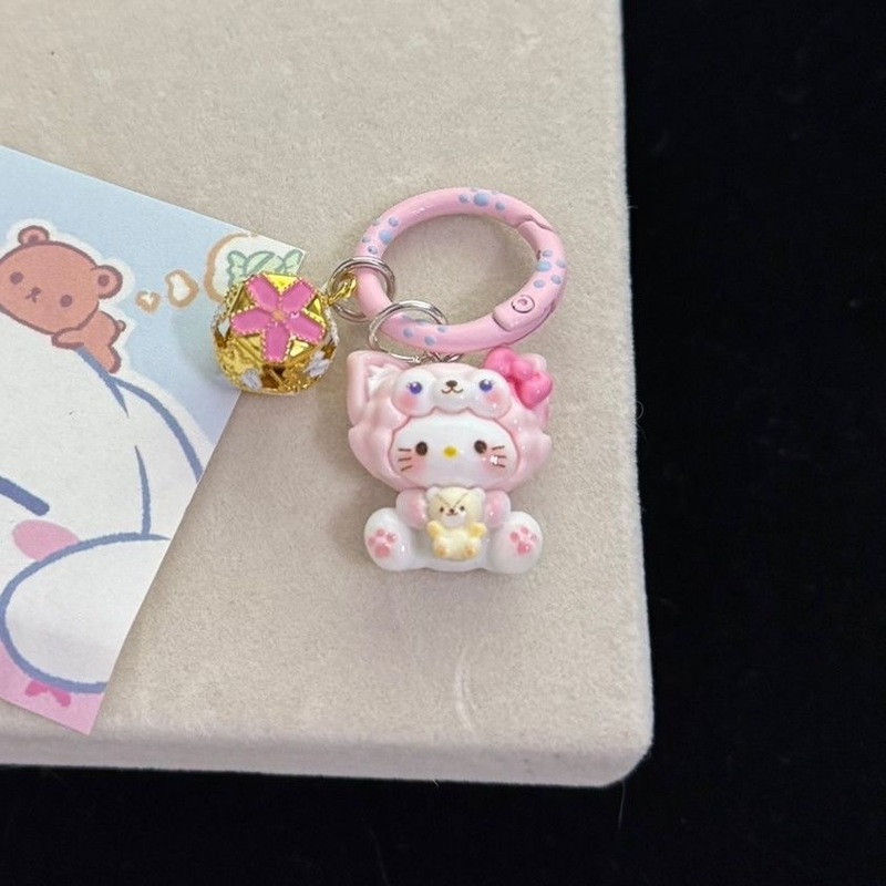 ベル新サンリオ漫画キーホルダー学生スクールバッグかわいいペンダント女の子アクセサリージュエリーギフト親友|undefined