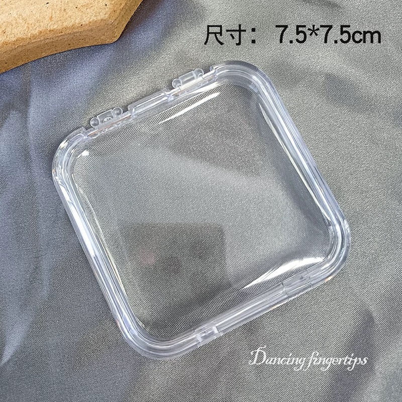 Wearable Nails Classy Thickeneded Transparent Small Box Ins Style Nail Polish Storage Display Box Bar Display Box