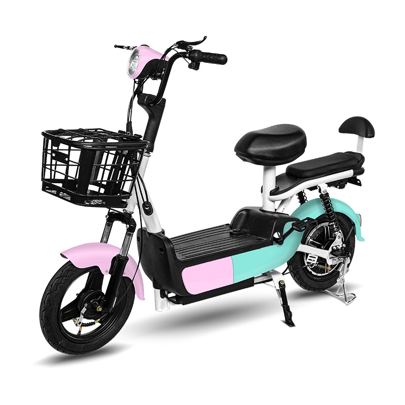 Fábrica de origen de venta al por mayor transfronteriza de bicicletas eléctricas de dos ruedas con batería de plomo-ácido y litio, venta caliente transfronteriza.
