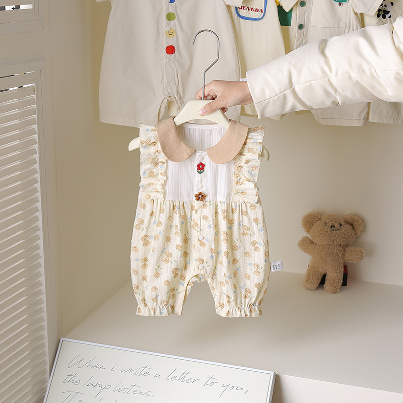 Summer thin baby clothes, sleeveless onesie for babies, summer set for infants, Category A baby clothes