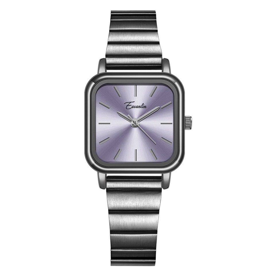 赤い本の黒いお茶の女性の時計の小さい衆の暗いEAVANLINの女性の小さい方の時計のファッションのピアノは灰色の紫の腕時計の女性を持ちます。
