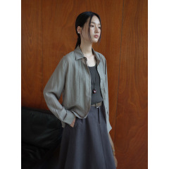 MMC DITION长袖衬衫女装2025秋季新款通勤宽松显瘦高级感衬衣外套