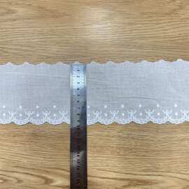 法式白色蕾丝花边6.5CM手工家居内衣洛丽塔服装配饰单边蕾丝边