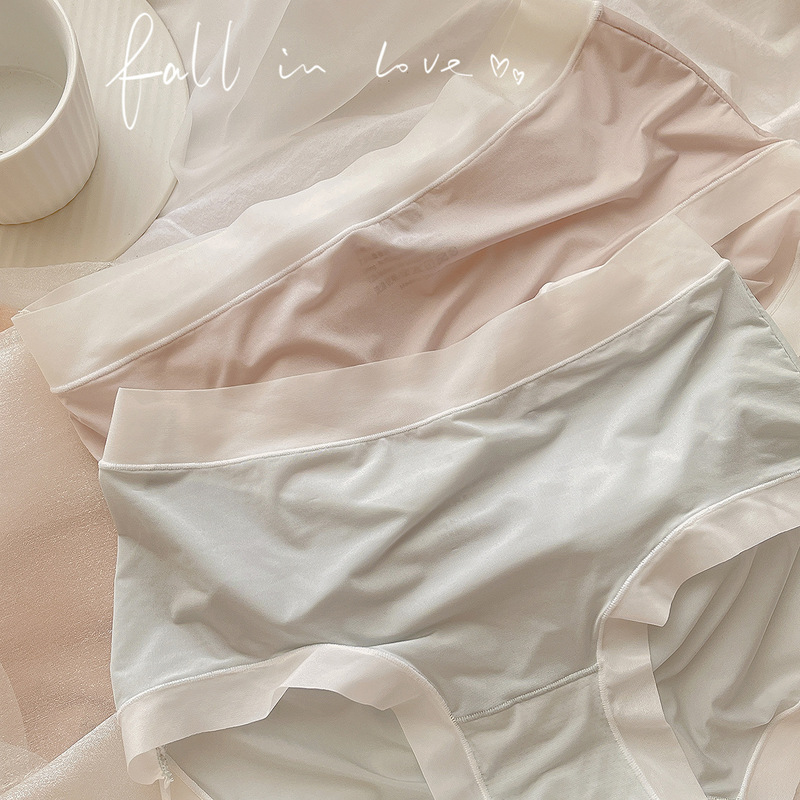 10A Skin Mask Pants ~ Antibacterial Pure Cotton Crotch Soft Skin Ice Silk Women's Underwear Covering the Buttocks, Skin-Friendly, Quick-Drying, Cool and Mid-Waist