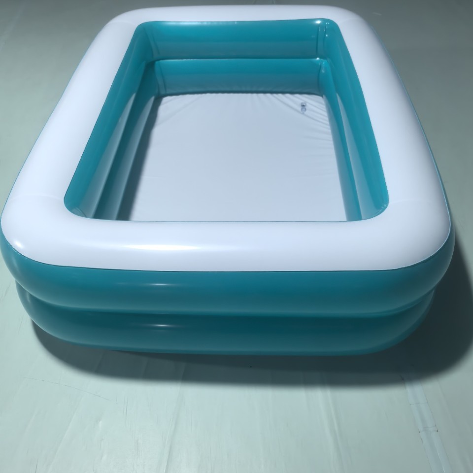 Thickened PVC inflatable swimming pool for children, large outdoor family wading pool for summer, waterproof.
