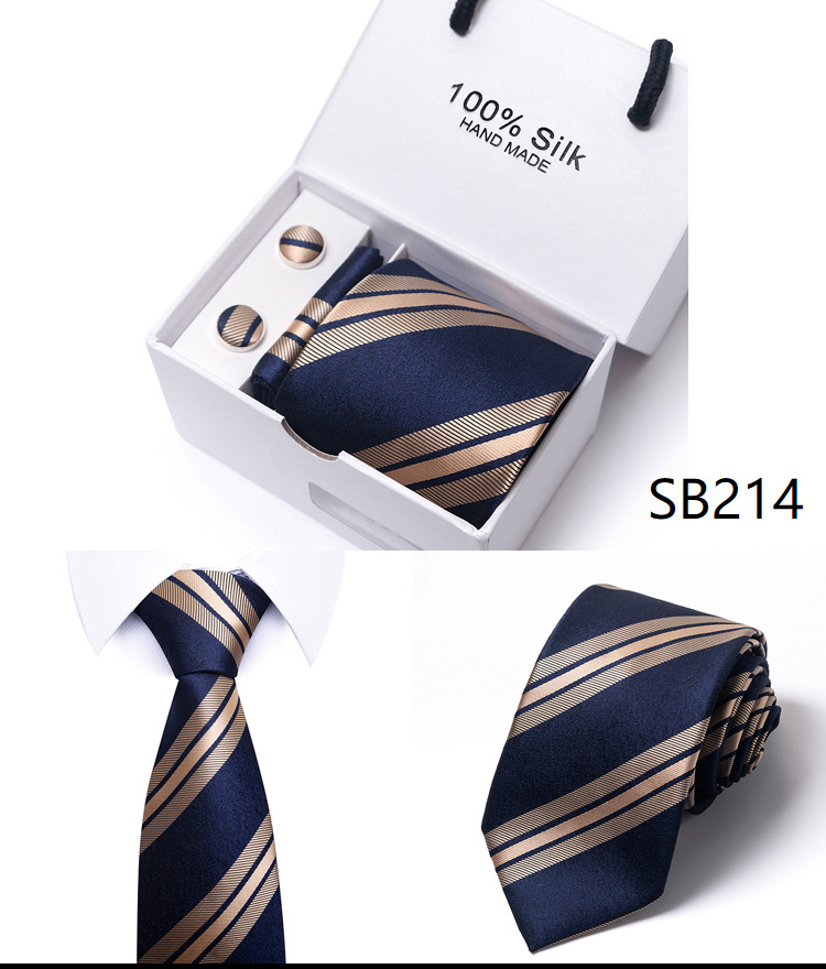 Flower Dot Multi Color Gift Box 5-piece Set Group Business Dress Wedding Tie_voghion.com