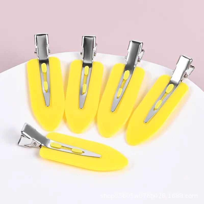 シームレス前髪ヘアピン diy 漫画アクセサリークリーム接着剤ヘアピン前髪壊れ髪キャンディーカラーシンプルなサイドヘアピン|undefined