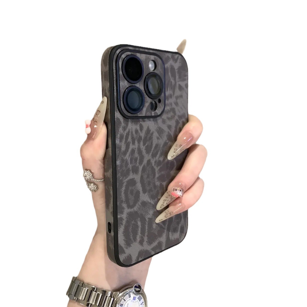 Estudo de leopardo para iPhone17 protector 15promax Apple 15 con película de lente transfronteriza