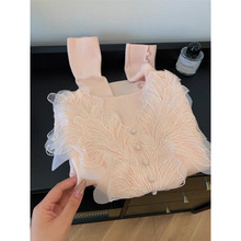 法式感重工蕾丝打底衫女早秋洋气皮内搭设计感小众叠穿上衣