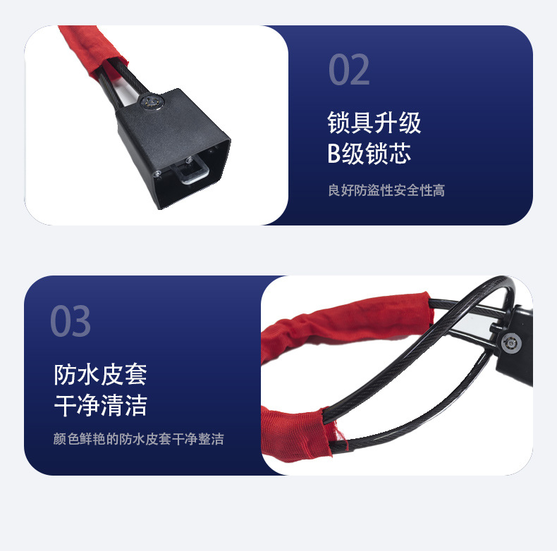 Car Steering Wheel Lock, Universal Seat Belt Buckle Lock, Rope Lock, Thick Steel Cable Chain Anti-Theft Lock for Cars