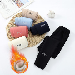 Children's fleece leggings, girls' trousers, thickened leggings, outer wear, girls' autumn pants, stretch pants, warm pants