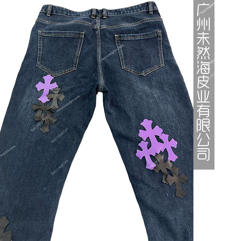Фиолетовый туман - комплект Cross Combination Patch Patch CH Crowe Trendy Brand Jeans 100% пара Diy
