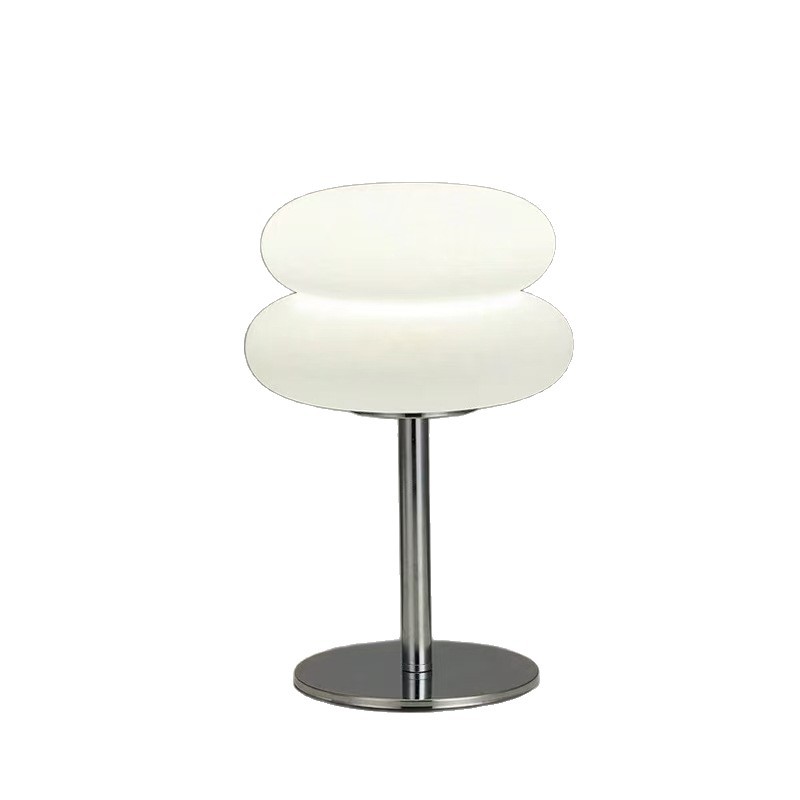 Lámpara de escritorio de crema de macarón medieval sala de estar dormitorio estudio cabecera de cama red atenuable luz nocturna hongo lámpara decorativa