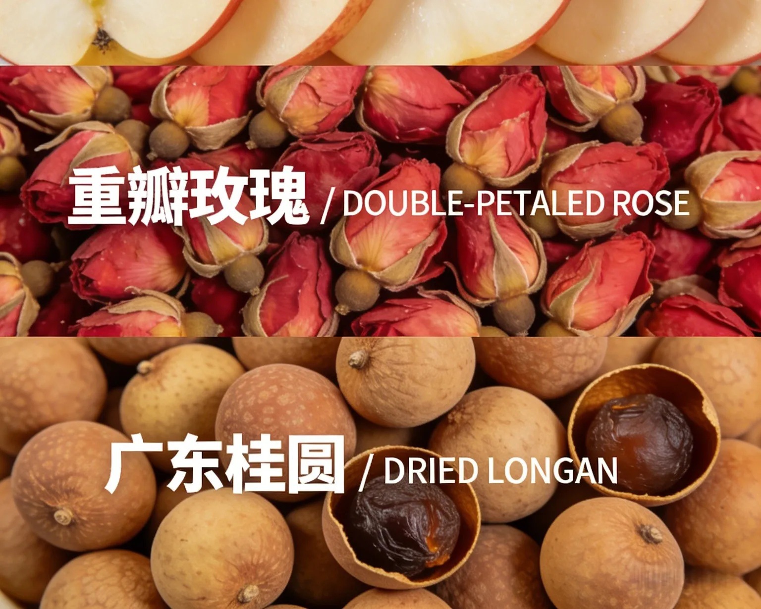 Apple Pineapple Hawthorn Fruit Tea with Rose and Longan 20g x 5 Bags Hot Brew Summer Drink overview